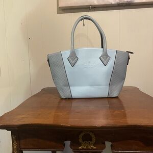 Gucci Light Blue and Gray Satchel